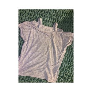 Purple & Gray T-shirt with Shoulder Straps
